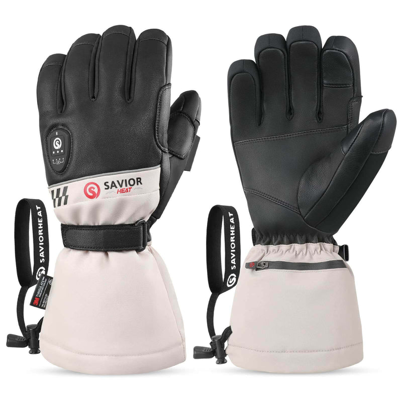 Load image into Gallery viewer, Savior Heated Ski Gloves 2.0 – Bluetooth & Waterproof Goatskin