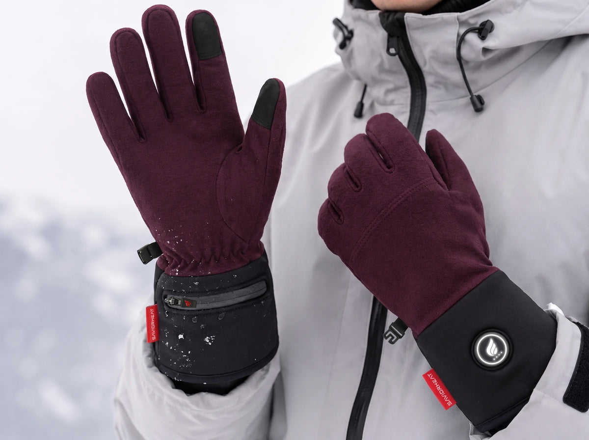 Washable, pill-resistant Savior Heat lightweight heated glove liners for reliable winter comfort