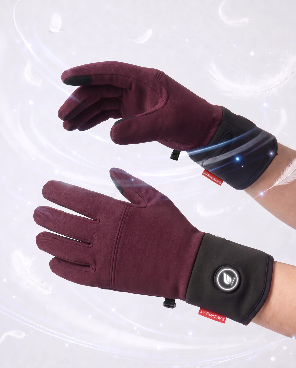 Savior Heat lightweight heated glove liners with a soft hand feel for comfortable all-day use