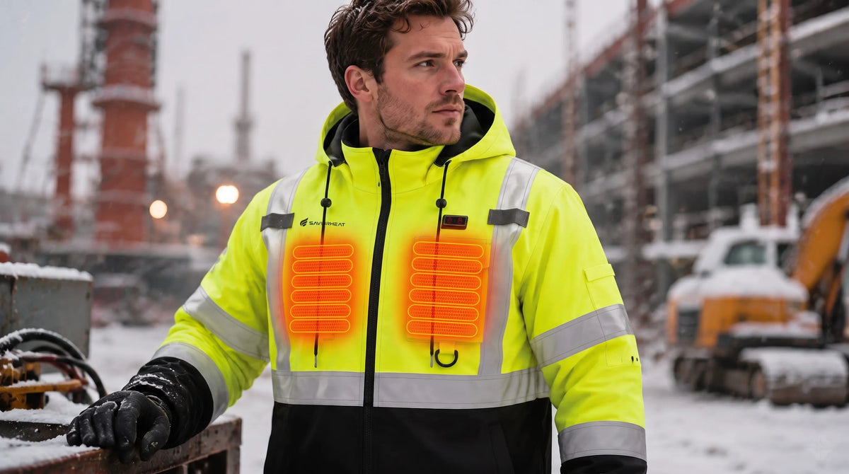 Savior Heat high-visibility utility heated work jacket product overview