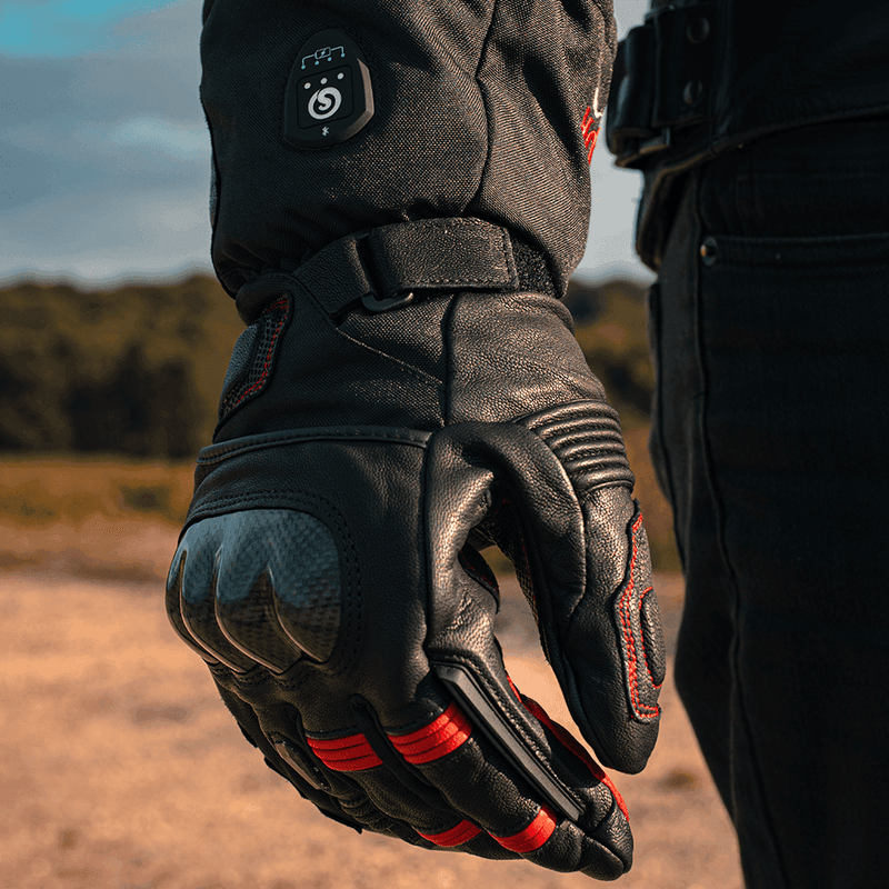 Load image into Gallery viewer, Savior Bluetooth Battery Heated Motorcycle Gloves 2.0