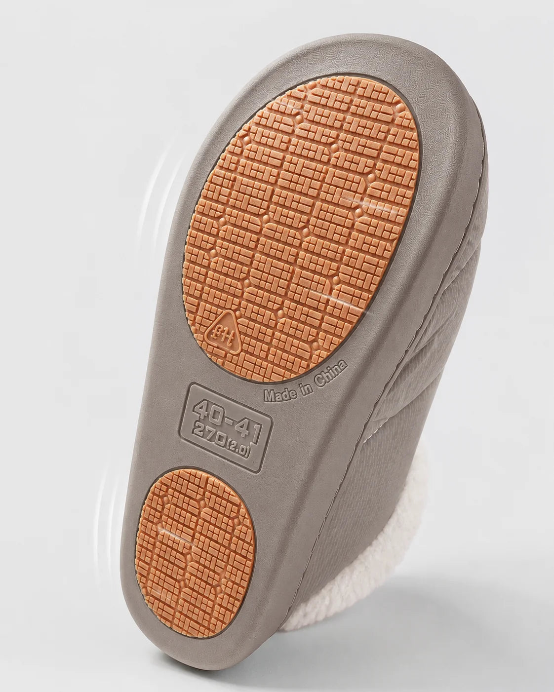 Savior Heat adjustable-cuff heated slippers with TPR anti-slip soles for stable indoor steps
