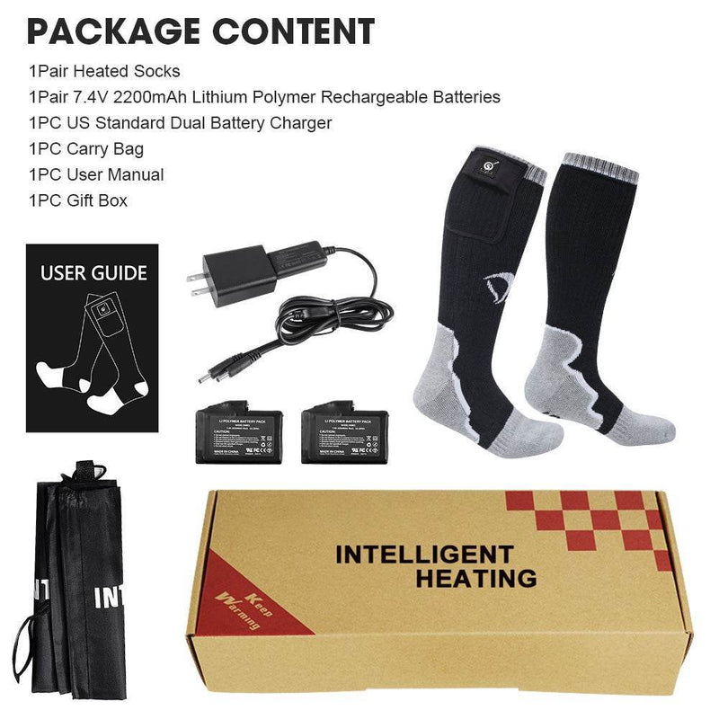 Load image into Gallery viewer, Savior Heat Socks with Rechargeable Battery Winter Outdoor Thermal Cotton Sock