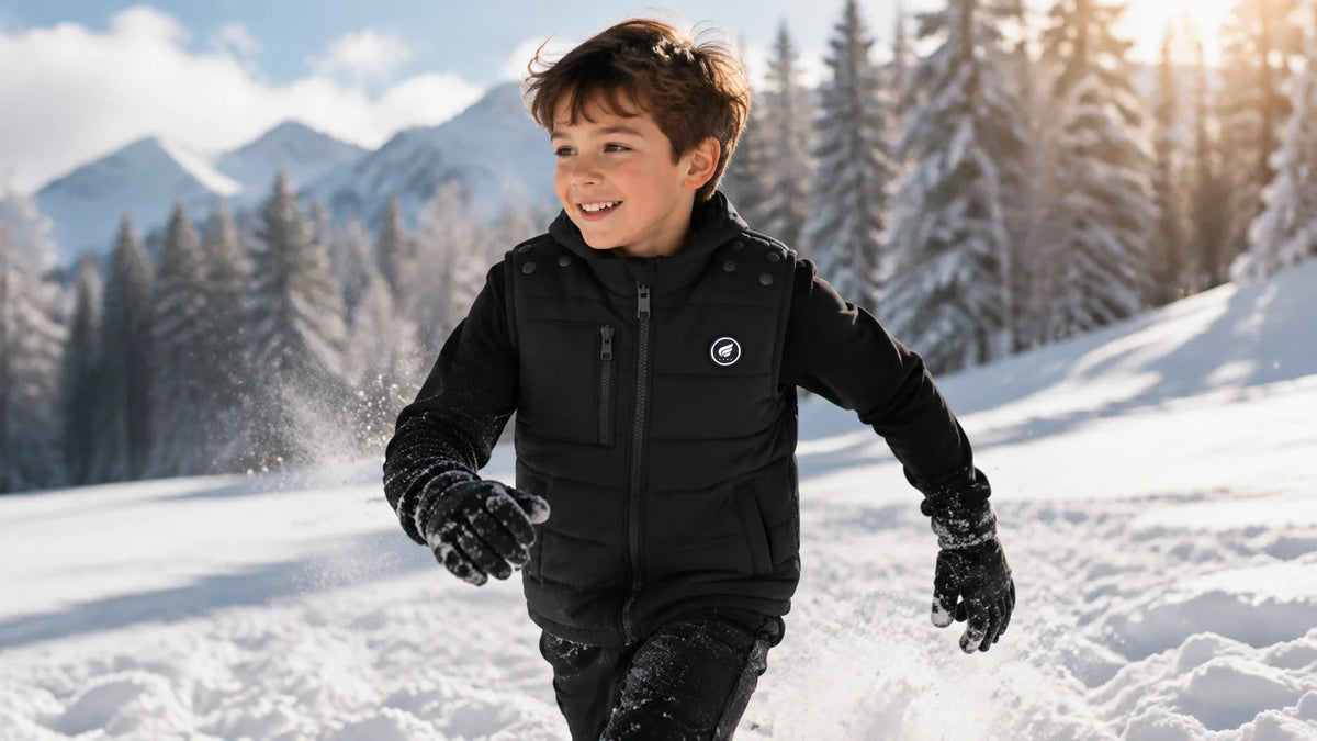 Savior Heat kids' adaptive-fit heated vest product overview