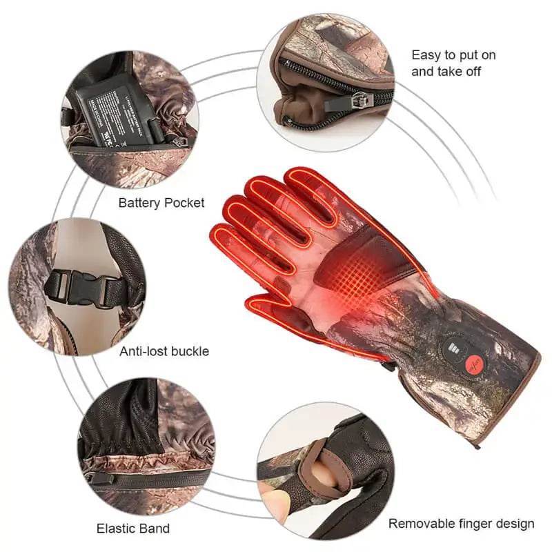 heated gloves detail