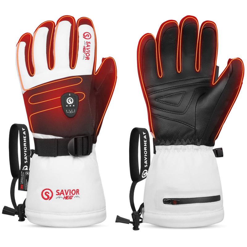Load image into Gallery viewer, Savior Heated Ski Gloves 2.0 Upgraded Bluetooth Control 3000mAh Fast-Charging Battery Waterproof
