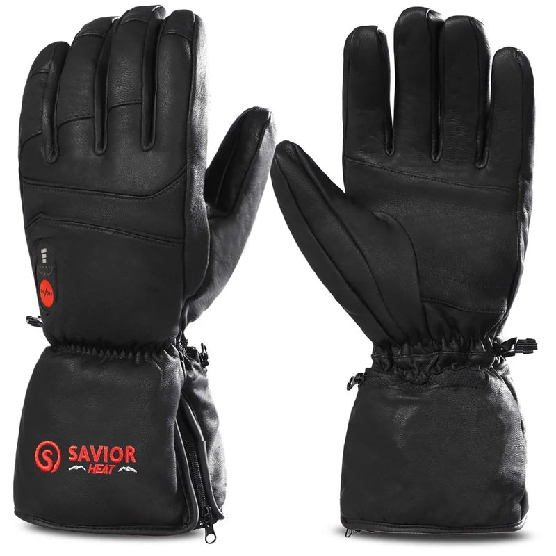 Load image into Gallery viewer, Savior Electric Heated Leather Gloves 01
