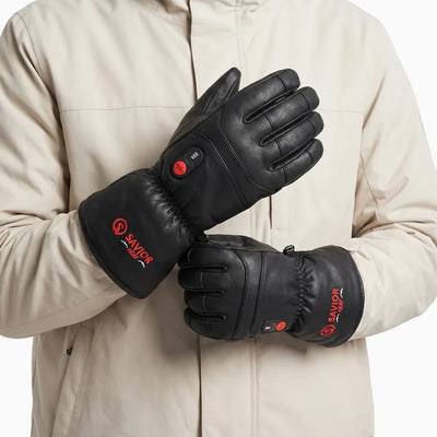 Savior Electric Heated Leather Gloves 08