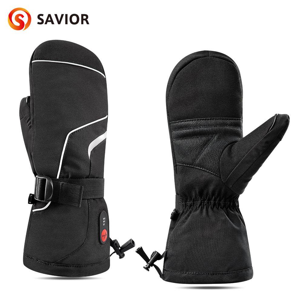 Outlets-Savior Winter Warm Sport Snow Ski Heated Mittens Gloves
