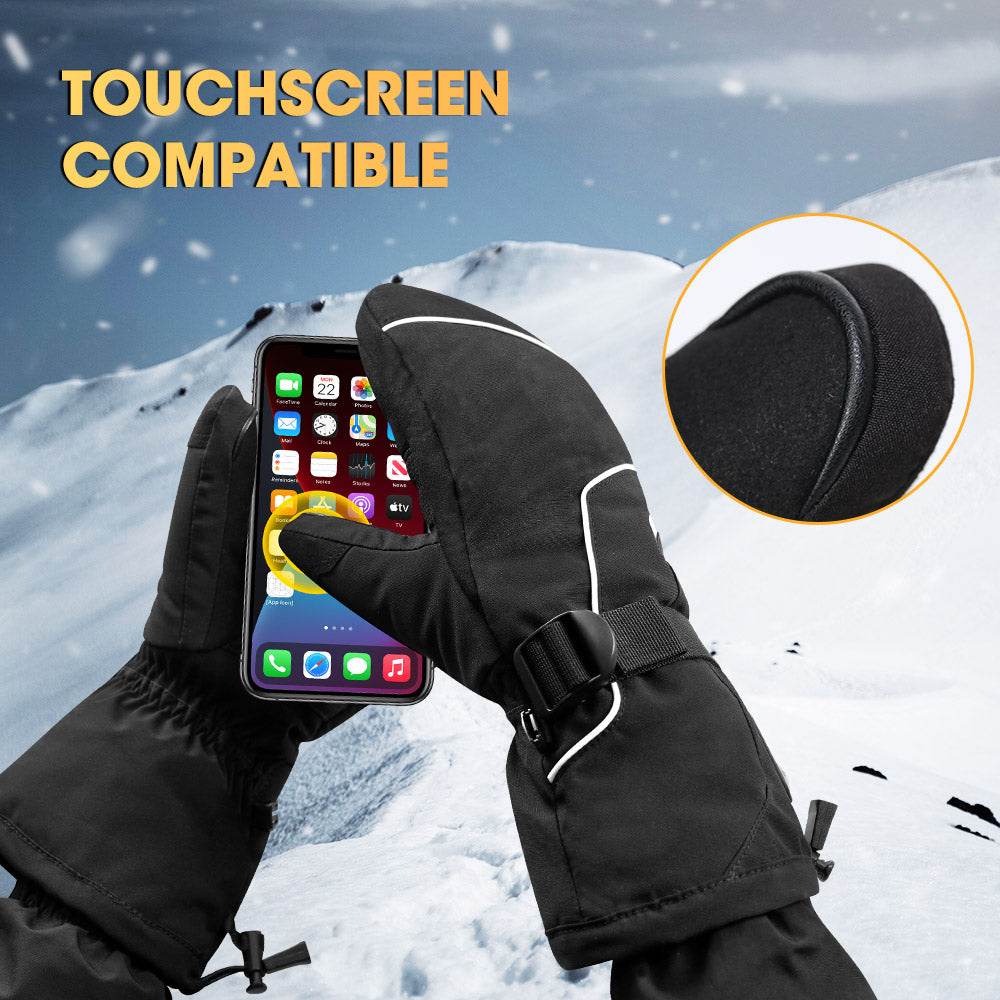 Outlets-Savior Winter Warm Sport Snow Ski Heated Mittens Gloves