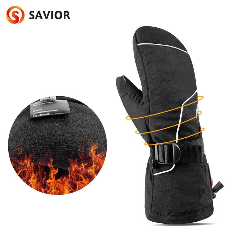 Load image into Gallery viewer, Outlets-Savior Winter Warm Sport Snow Ski Heated Mittens Gloves
