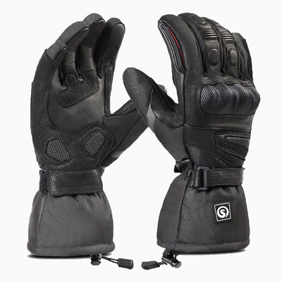Savior Heated Sheepskin Motorcycle Gloves 01
