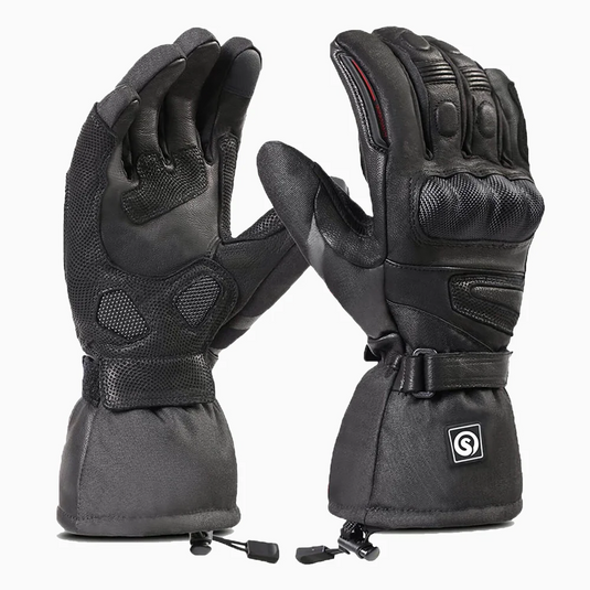 Savior Heated Sheepskin Motorcycle Gloves 01