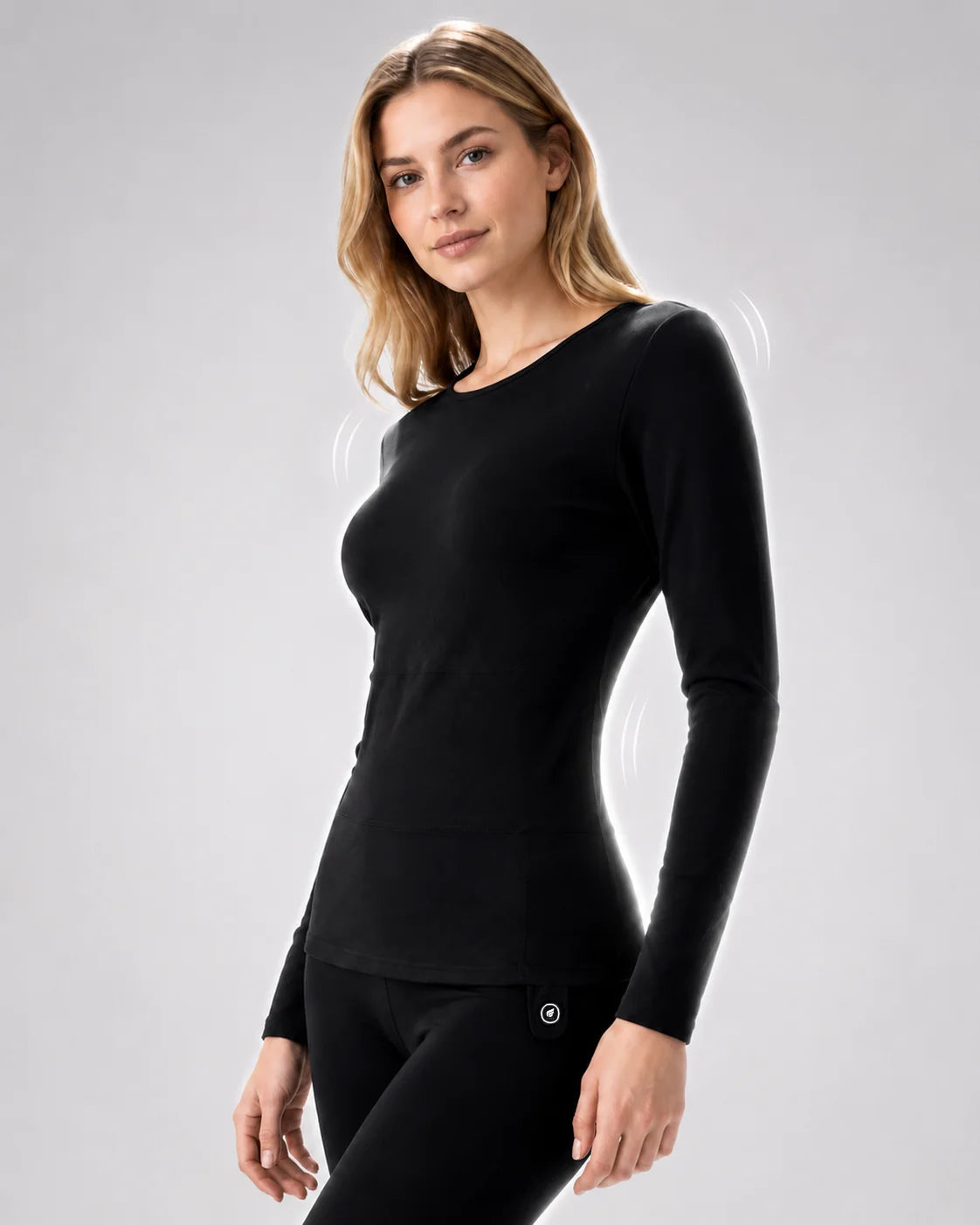 Savior Heat women's heated base layer top with skin-friendly heating design