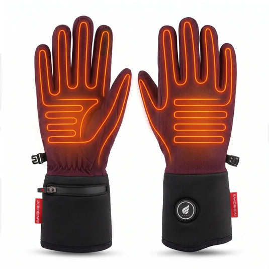 Heating zone coverage on Savior Heat Natural Comfort Lightweight Heated Glove Liners