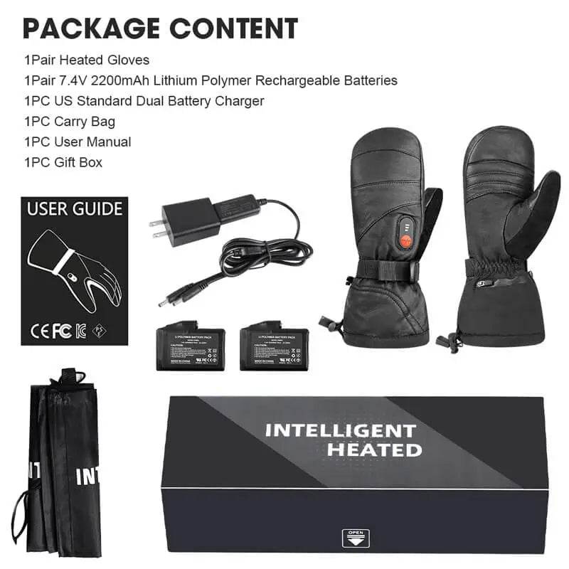Load image into Gallery viewer, Savior 7.4V Battery Heated  Leather Mittens

