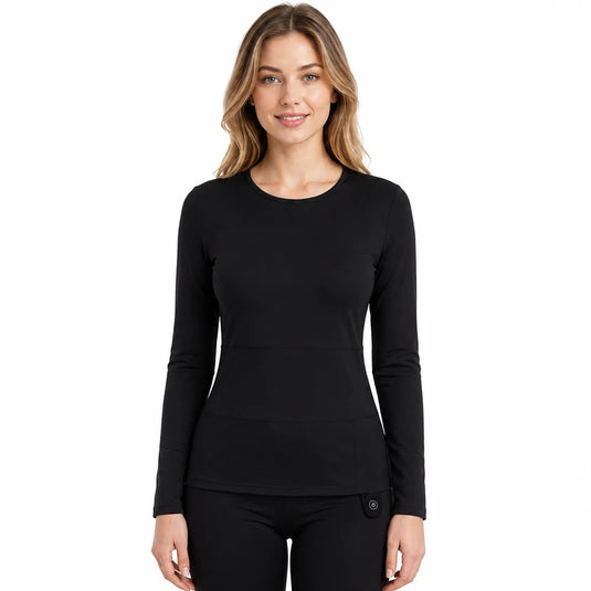 Savior Heat Women's Soft Wool-Blend Heated Base Layer Top main product view